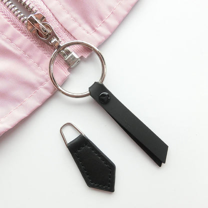 1 Pcs Artificial Leather Zipper Sliders Backpack Apparel Accessories for Pull Strap Pendant Cord Zipper Head DIY Apparel Sewing