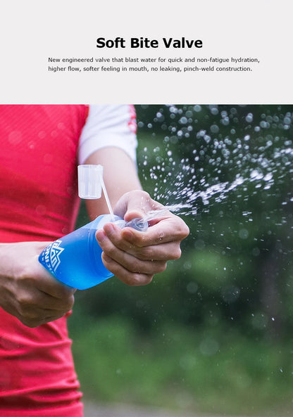 AONIJIE Soft Flask Water Bottle Folding Collapsible Water Bags TPU Free For Running Hydration Pack Waist Bags SD09/10 250/500ml