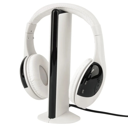 5-in-1 Wireless Headset TV Headset Computer Game RF Wireless Headset  Wireless Headset Stereo Headphone for IPod MP3 FM TV PC