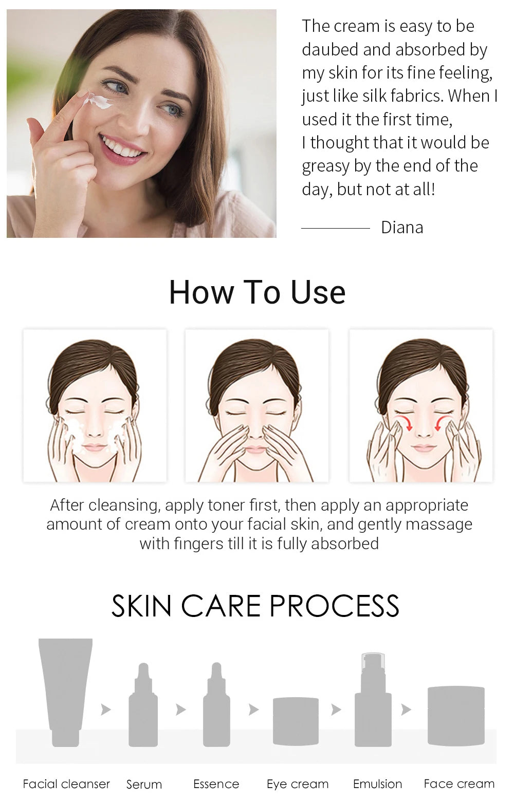 BREYLEE Vitamin C Facial Cream 20% VC   2Pcs