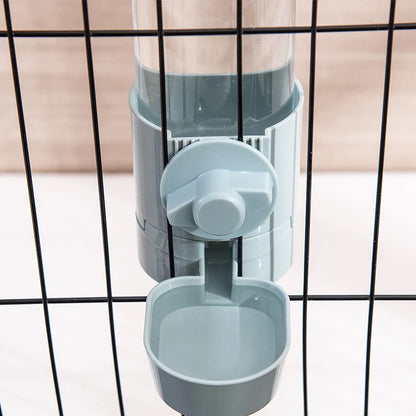 Automatic Pet Feeder Cage Hanging Bowl Water Bottle Food Container Dispenser For Puppy Cats Rabbit Birds Pet Feeding Product