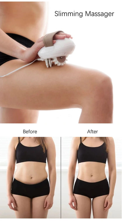 3D Electric Drum Body Slimming Massager Roller Anti-Cellulite Massage Device Fat Burner Machine Loss Weight Tool Relieve Muscle