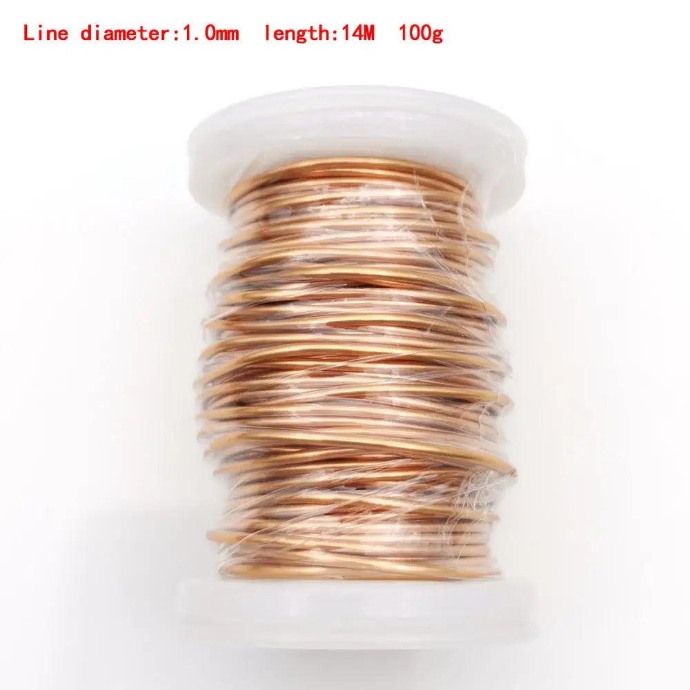 0.13mm 0.25mm 0.51mm 1mm 1.25mm copper wire Magnet Wire Enameled Copper Winding wire Coil Copper Wire Winding wire Weight 100g