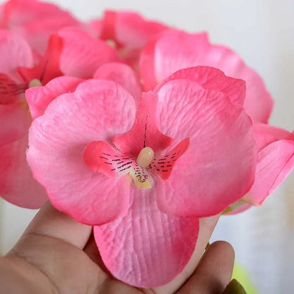 3D Artificial Butterfly Orchid Flowers Fake Moth flor Orchid Flower for Home Wedding DIY Decoration Real Touch Home Decorations