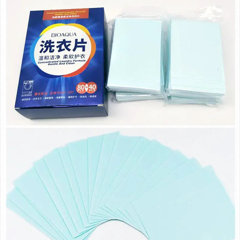 40-120Pcs Efficient Detergent New Fragrance Formula Strong Deep Cleaning Detergent Easy Dissolve Laundry Soap Tablets