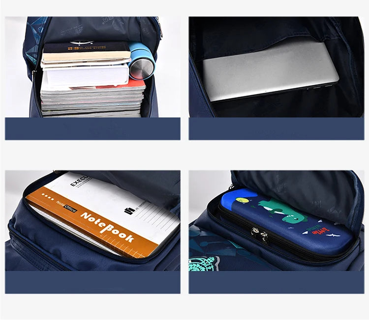 Primary School Backpacks Waterproof Children School Bags For Boys kids Travel Backpack  Orthopedic School bag Mochila Infantil