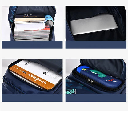 Primary School Backpacks Waterproof Children School Bags For Boys kids Travel Backpack  Orthopedic School bag Mochila Infantil