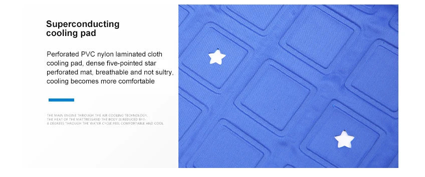 12V Water Circulation Bed Ice Sleeping Pad Cooling Pad Water-cooled Refrigeration Mattress Cooling Fan Conditioner Air Condition
