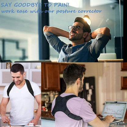 AOLIKES New Posture Corrector Spine Back Shoulder Support Corrector Band Adjustable Brace Correction Humpback Back Pain Relief