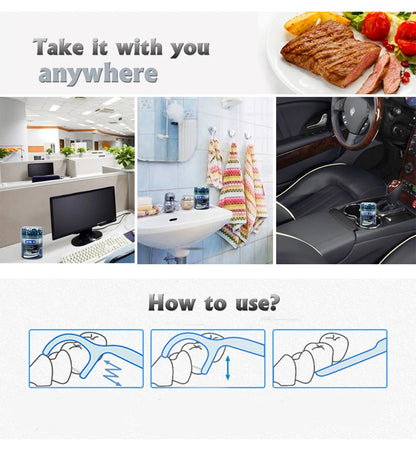 Flat dental floss bamboo charcoal hilo dental toothpick teeth cleaning organic dental teeth floss black teeth stick