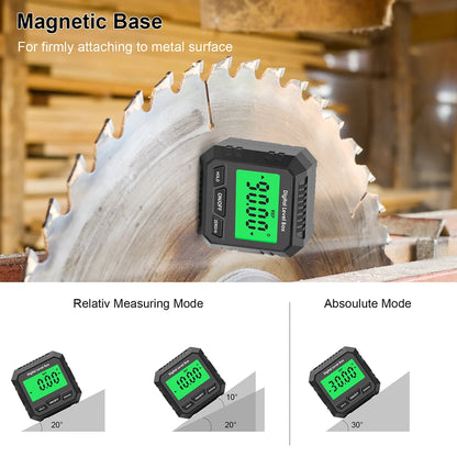 Angle Protractor Universal Magnet Ruler 90° 180° Digital Inclinometer Level Meter Goniometer Angle Bevel Tester Measuring Tools
