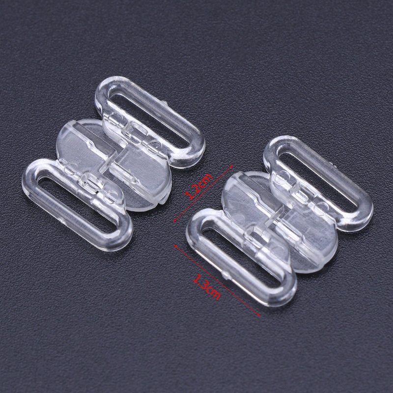 50pcs Bikini Clips Hook Snap Bra Clasps Swimsuit Buttons Apparel Sewing Buckles