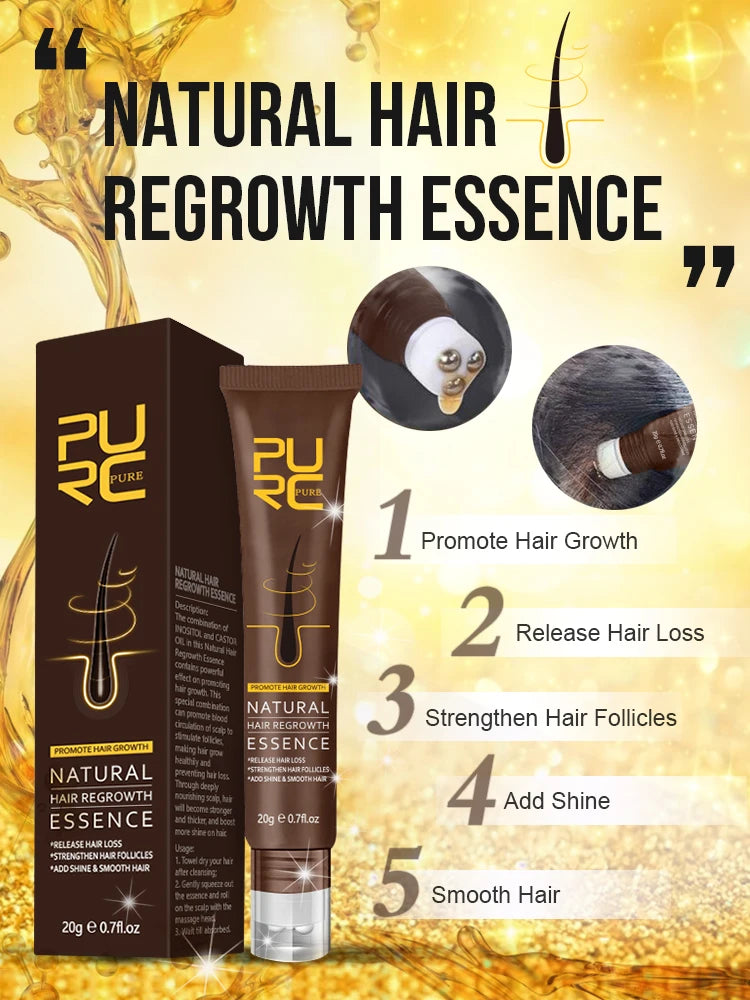 PURC Ginger Hair Serum Smoothing Shiny Strengthen Hair Scalp Treatment Hair Care Products