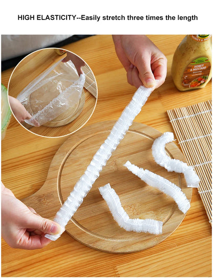 Disposable Food Storage Covers Bags for Bowls Plates Dishes Shower Cap Reusable Food Storage Elastic Fresh Keeping Silicone Lid