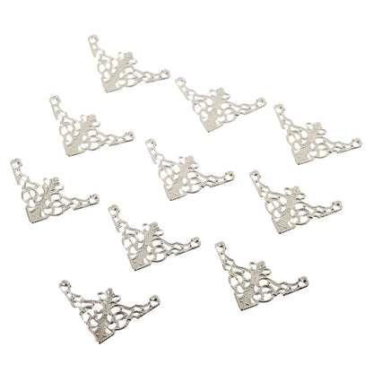 10Pcs Wooden Case Corner Protector Decorative Corner Furniture Metal Crafts Jewelry Box Corner Foot