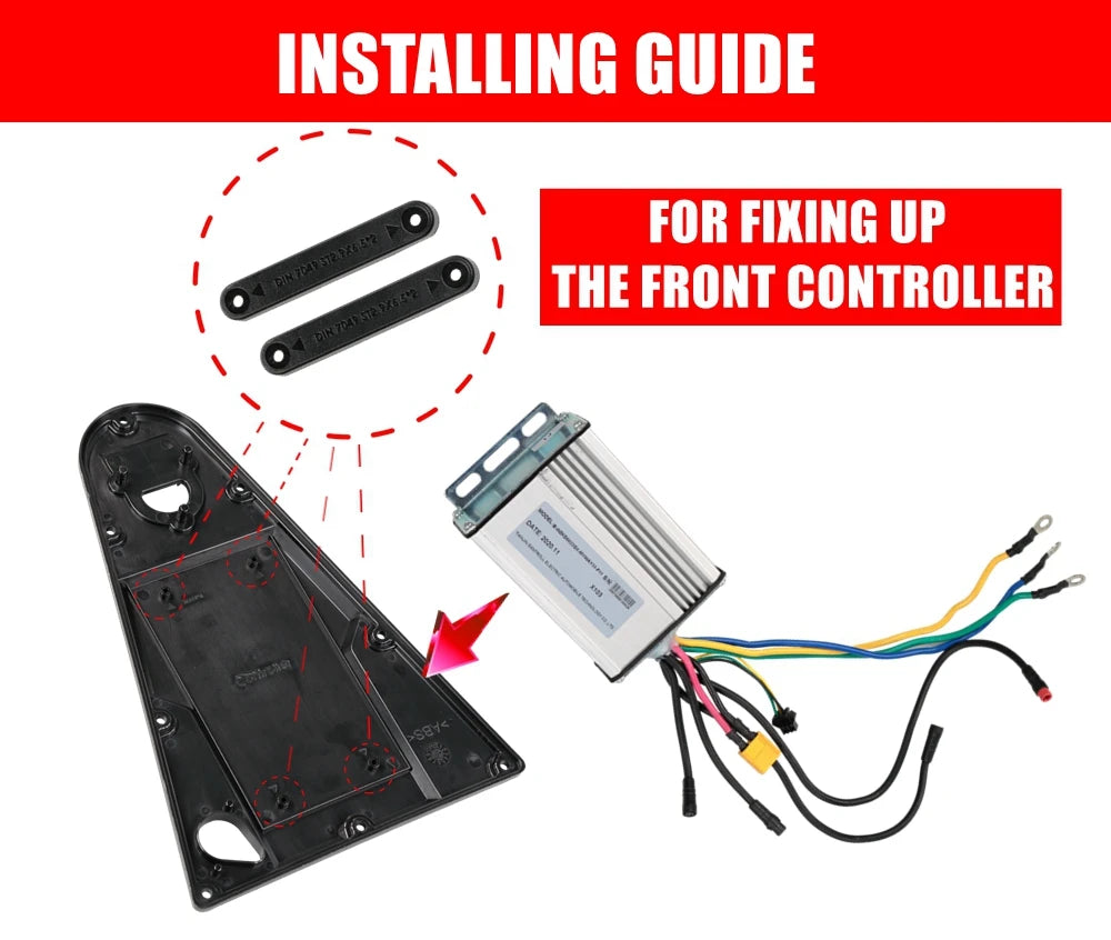 Controller Box for INOKIM OXO Electric Scooter to Accommodate Front Controller With Small Spare Parts & Gasket Spare Parts