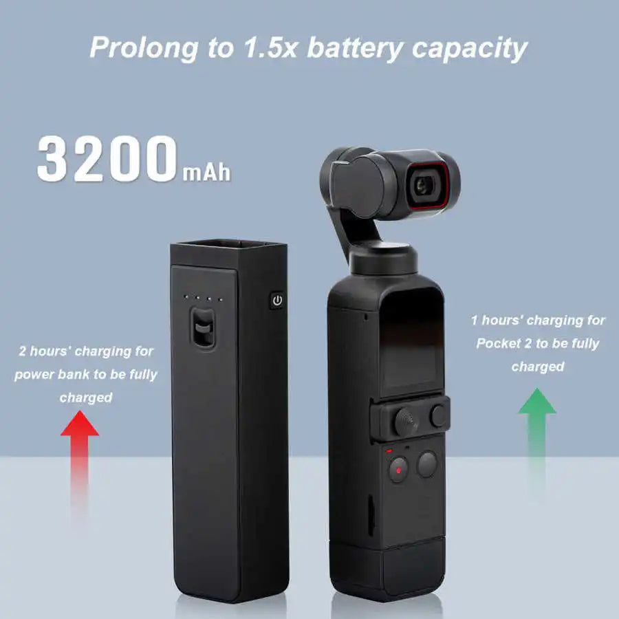 STARTRC Power Bank for Pocket Camera Portable Power Bank for Pocket 2 PTZ Camera 3200mAh Handheld Mobile Power Bank