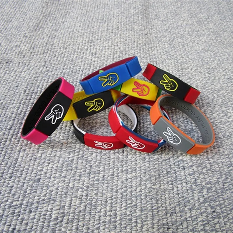 1PCS Basketball Sports Tide Brand Star with The Same Energy Silicone Bracelet Sports Wristband Sports Bracelet Basketballs