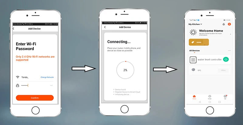 Smart Home Water Leakage Sensor Alarm System Tuya Wifi Swimming Vape Tank Flow detector Protection against water leaks