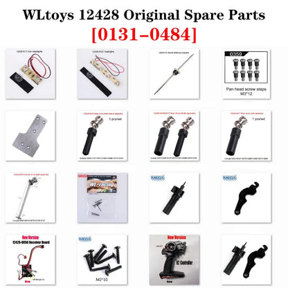 12428 12427 Original Parts 0131-0484 Wltoys 12423 RC Car Spare Part 1040 Remote Control/Receiver/Differential/Rear Drive Shaft