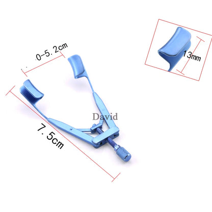 Microscopic Medical Ophthalmic Instruments Titanium Eyelid Stretcher Medical Surgery Eyelid Open Stretcher Seal