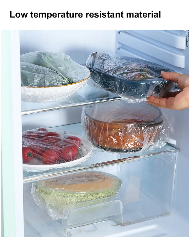 Disposable Food Storage Covers Bags for Bowls Plates Dishes Shower Cap Reusable Food Storage Elastic Fresh Keeping Silicone Lid