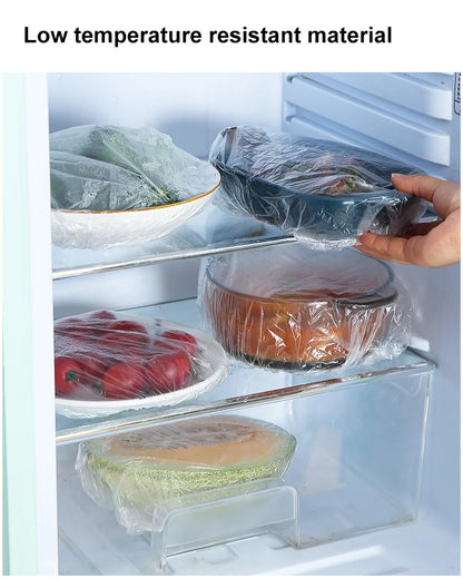 Disposable Food Storage Covers Bags for Bowls Plates Dishes Shower Cap Reusable Food Storage Elastic Fresh Keeping Silicone Lid