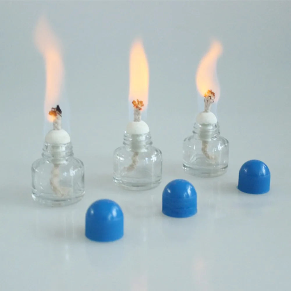 25ml Glass Alcohol Burner Lamp 6.5cm*4.3cm Chemistry Laboratory Biological Heating Equipment Educational Supplies