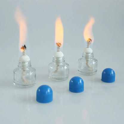 25ml Glass Alcohol Burner Lamp 6.5cm*4.3cm Chemistry Laboratory Biological Heating Equipment Educational Supplies