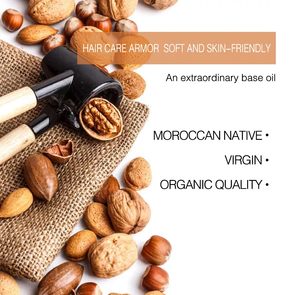 Organic  Argan Oil  100% Pure Cold Pressed Virgin Premium Grade For Dry & Damaged Skin, Hair, Face, Body, Scalp & Nails