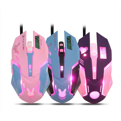 New 2022 Silent Wired Computer Mouse LED Backlight Ergonomic PC Notebook Computer Mouse Variety Optional Computer Accessories