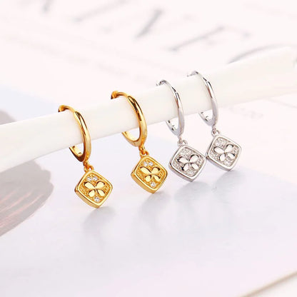 Geometric Zircon Round Bee Butterfly Hoop Earring for Women Cute Animal Huggie Ear Ring Jewelry Pendientes Wholesale