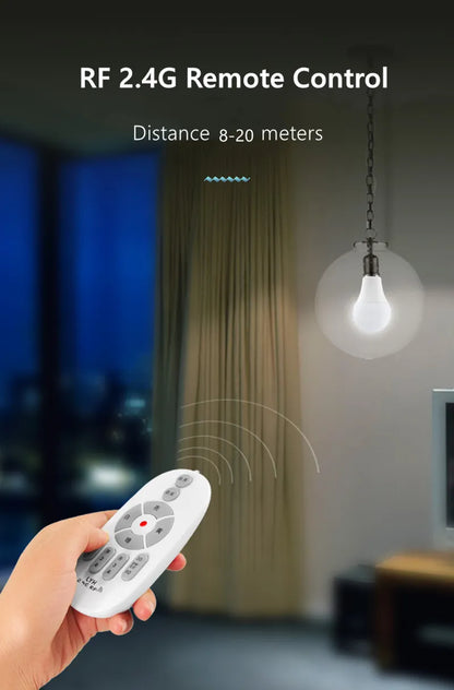 Smart LED Bulb E27 6W 9W 12W RF 2.4G Wireless Remote Control Night Light Timing Turn off Warm Cold Light Dimmable Led Lamp Bulb