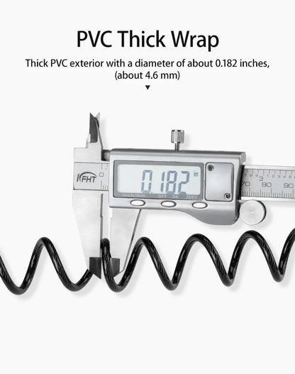 ROCKBROS Mini Password Lock Anti-theft Bicycle Durable Steel Wire Lock Helmet Lock Chain Bike Frame Lock Bike Accessories