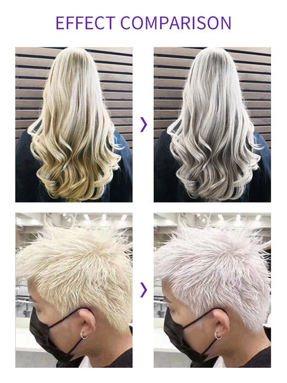 Vikada Blonde Purple Hair Shampoo Removes Yellow and Brassy Tones for Silver Ash Look Blonde Bleached Highlighted Shampoos 500ml