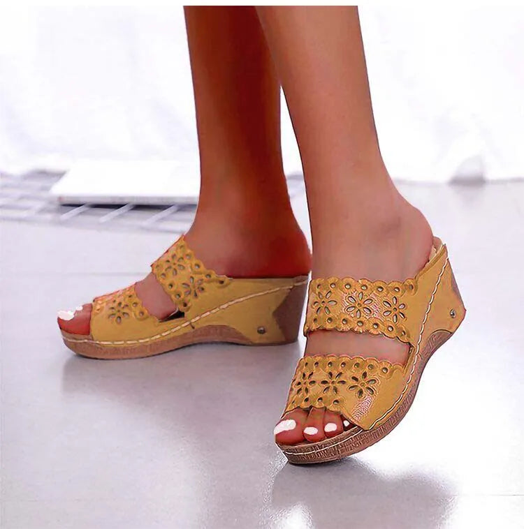 Women's sandal Wedge women shoes Summer Beach Sandal Women Fashion Gladiator Flat shoes gladiator sandal women Sandalias mujer