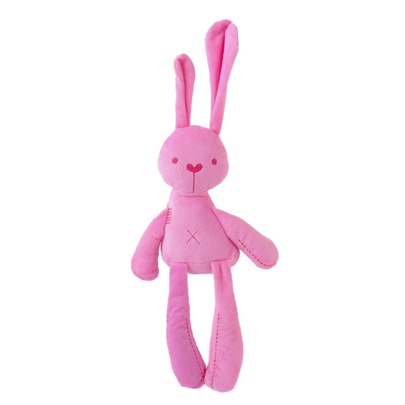 Stuffed Animals Bunny Soft Snuggle Bunny Baby Sleep Cotton Rabbit Toys Childs First Bunny Doll Natural Cotton Pink White