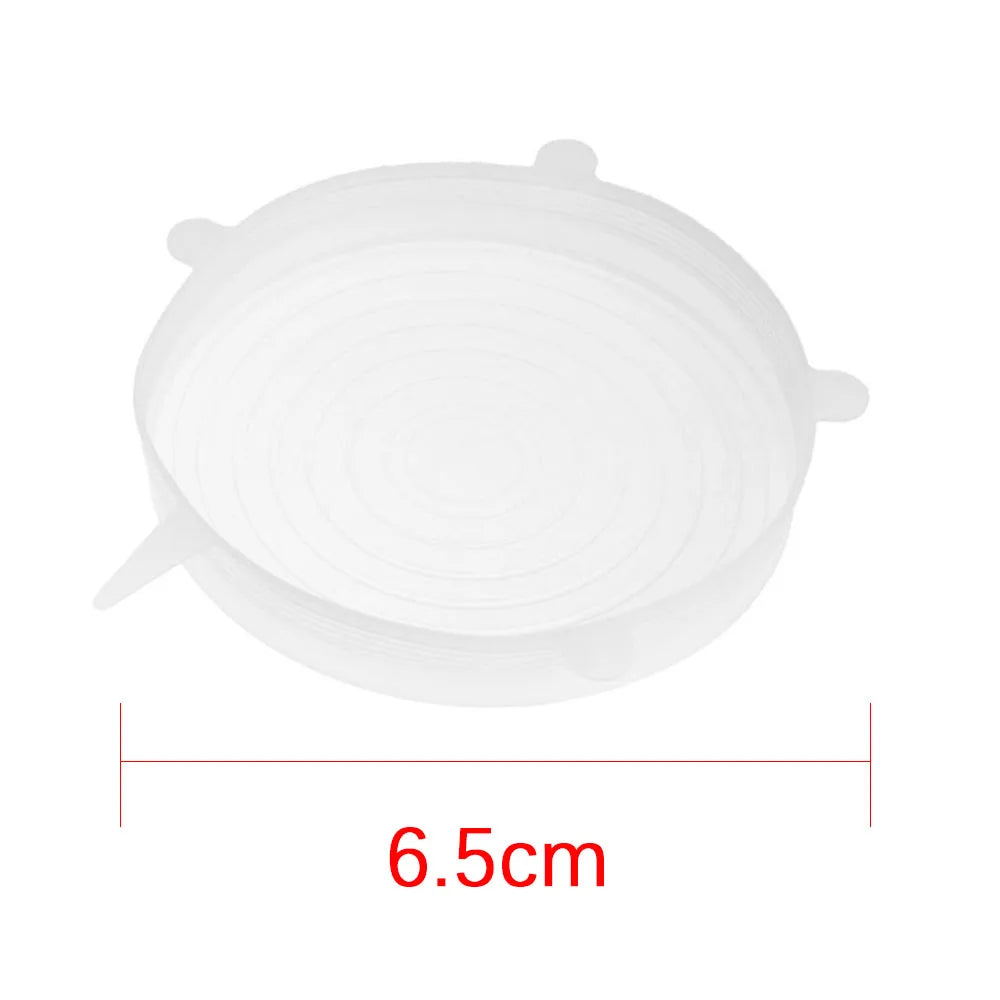 Universal Reusable Silicone Stretch Lids Food Wrap Silicone Cover for Cookware Bowl Pan Cooking Kitchen Accessories