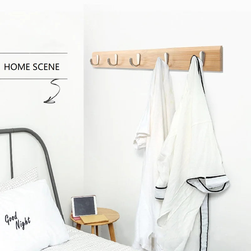 3/4/ Wooden Wall Hooks Wall Clothes Hooks Door Hooks Home Decor Hanger Hooks Kitchen Bathroom hooks