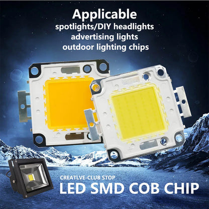 LED Chip Beads 10W 20W 30W 1.5mm Thickness Backlight Diode Lamps Cold Warm White LED Matrix For DIY Flood Light Bulbs Spotlights