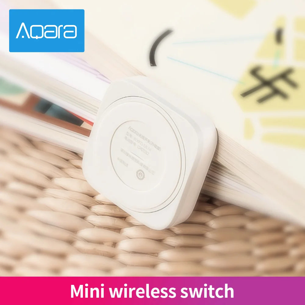 Aqara Wireless Switch Zigbee Connection Versatile Control Button for Smart Home Devices Compatible with Xiaomi Apple HomeKit