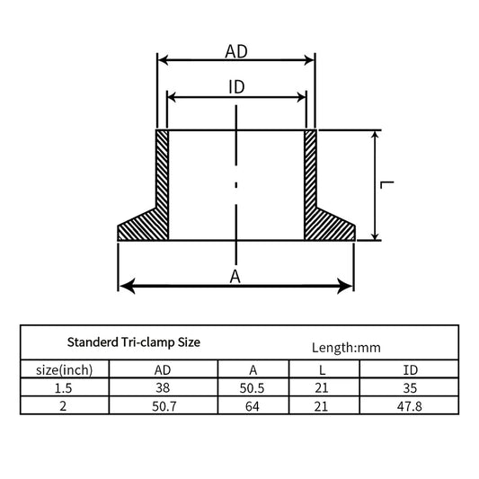 Copper Mesh Tube Distillation Tower with Sight Glass Bottom Clamp, Household Brewing Equipment, Brandy Vodka, 1.5 ", 2"