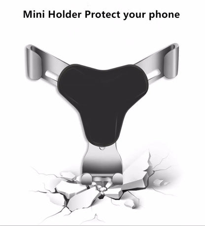 Gravity Car Holder For Phone Air Vent Clip Mount Mobile Cell Stand Smartphone GPS Support For iPhone Xiaomi In Car No Magnetic