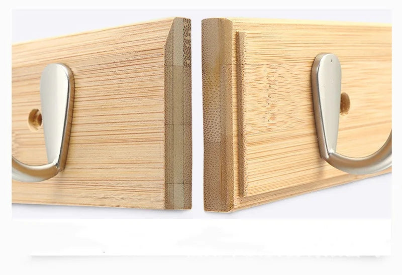 3/4/ Wooden Wall Hooks Wall Clothes Hooks Door Hooks Home Decor Hanger Hooks Kitchen Bathroom hooks