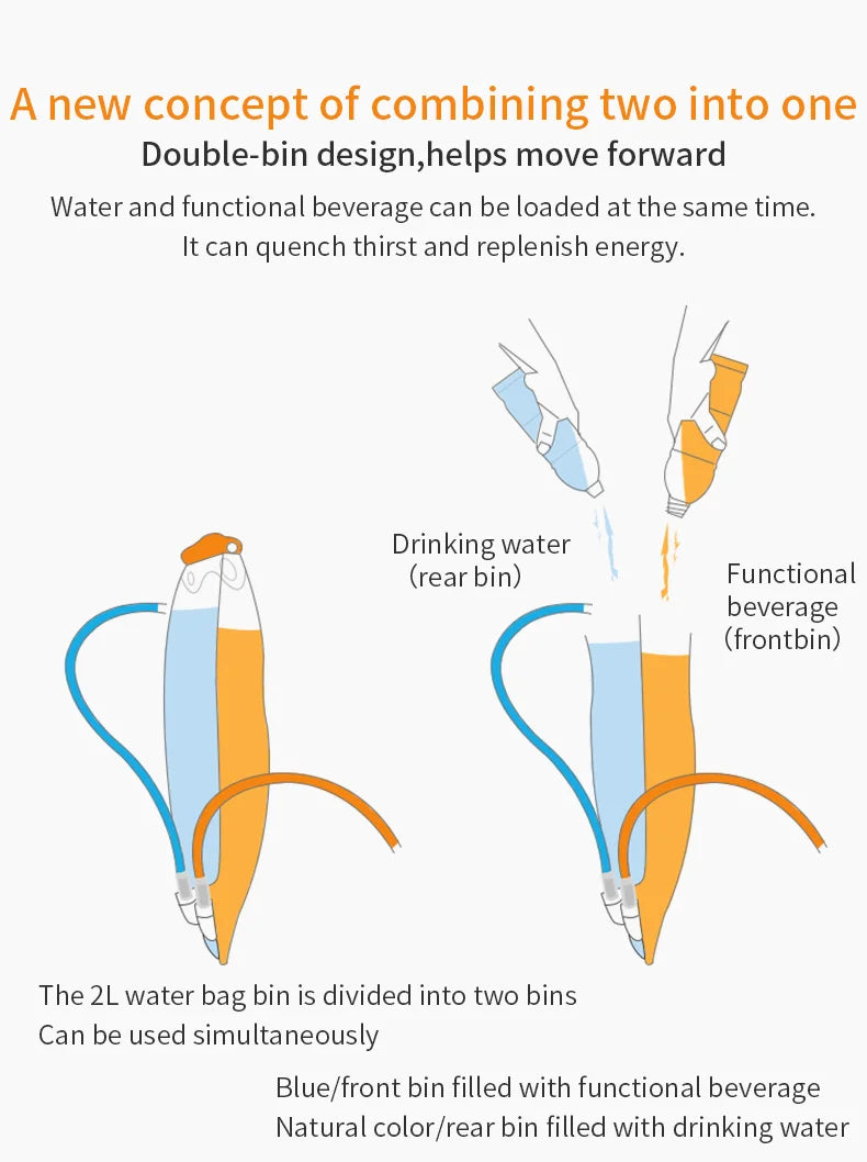 AONIJIE Soft Flask Water Bottle Folding Collapsible Water Bags TPU Free For Running Hydration Pack Waist Bags SD09/10 250/500ml