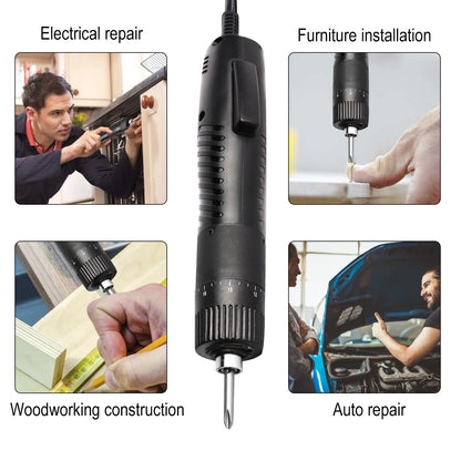 New Industrial Electric Screwdriver Adjustable Torque Electrical Powerful Impact Hand Drill Multifunctional Tools Drill Driver