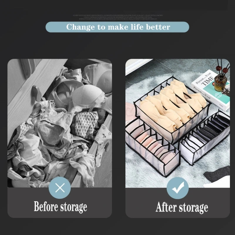 clothes organize home storage wardrobe socks shelf divider clothing closet organization drawer underwear organizador de ropa