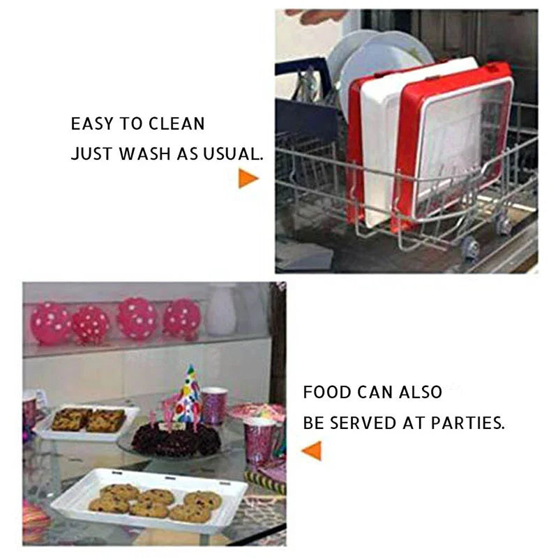 Creative Food Fresh-keeping Tray Food Vacuum Fresh-keeping Clapboard Refrigerator Food Storage