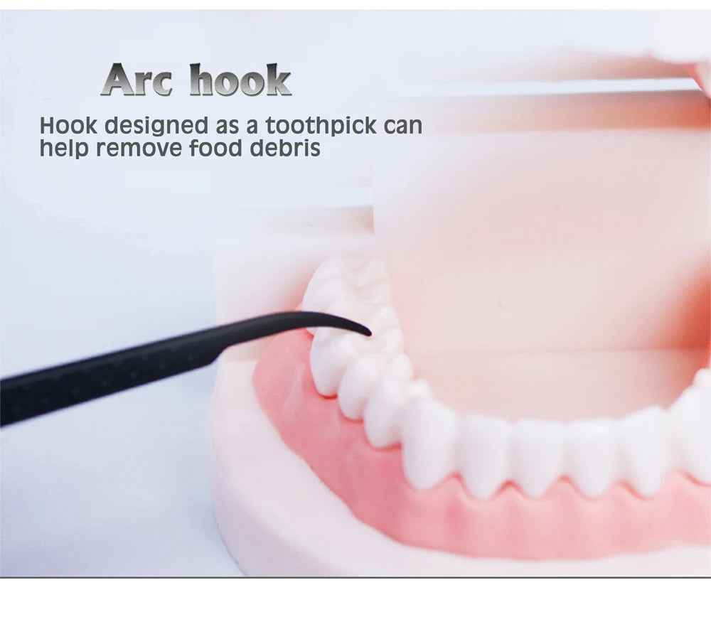 Flat dental floss bamboo charcoal hilo dental toothpick teeth cleaning organic dental teeth floss black teeth stick