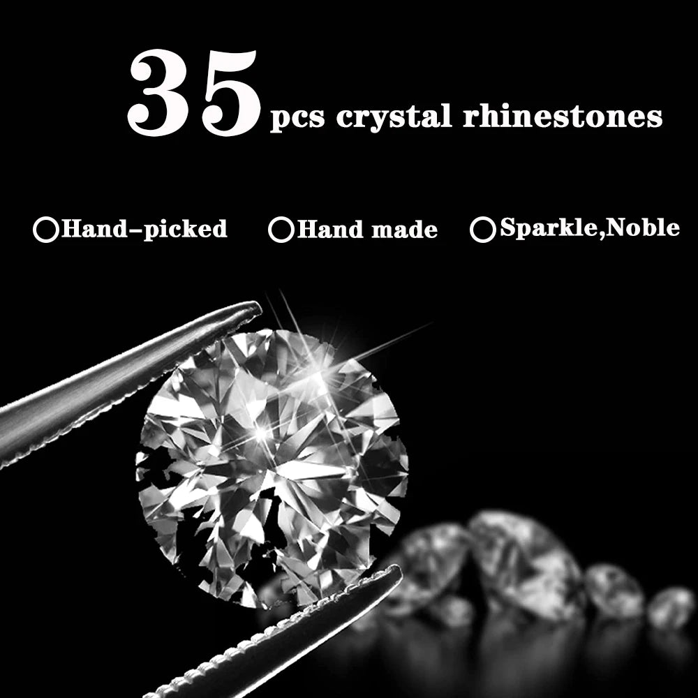 Car One-Click Engine Start Stop Switch Button Cover Crystal Rhinestone Cover Protector Ring Hand-set Sticker Decoration